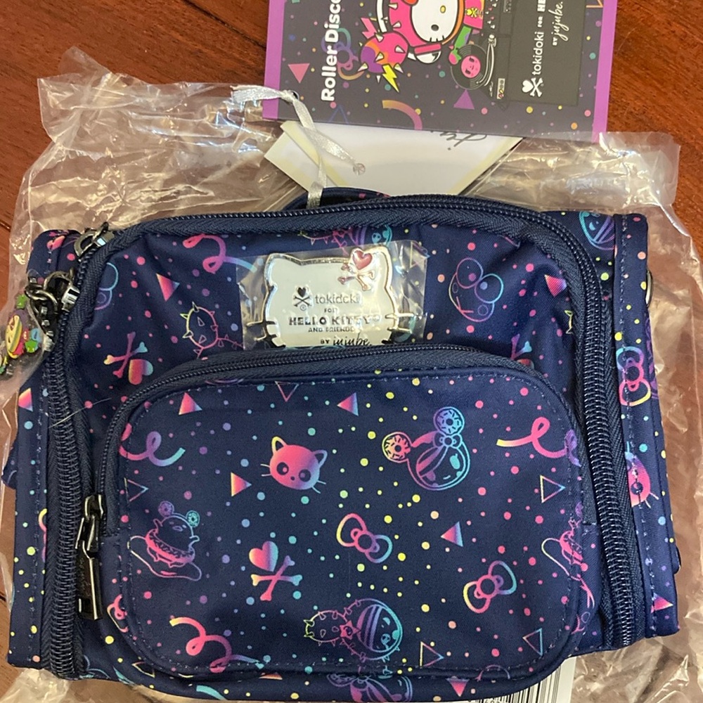 Jujube Sanrio Roller Disco Dreaming Mini BFF Bag Cosmic Hello Kitty Rainbow